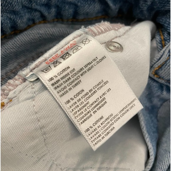 BDG Urban Outfitters Asymmetrical Denim Jean Button Criss Cross Skirt XS - Picture 4 of 8